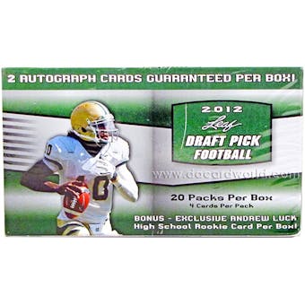 2012 Leaf Draft Pick Football 20-Pack Box