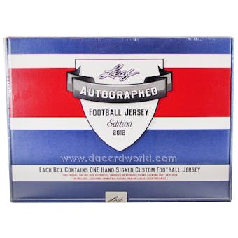 2012 Leaf Autographed Jersey Edition Football Hobby Box
