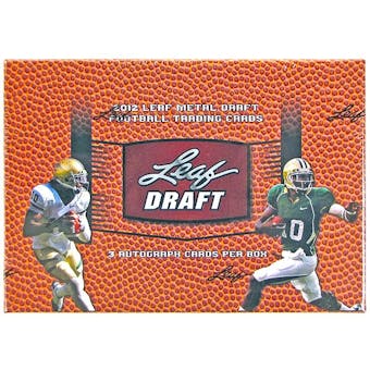 2012 Leaf Metal Draft Football Hobby Box