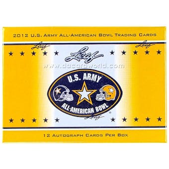 2012 Leaf U.S. Army All American Bowl Football Hobby Box