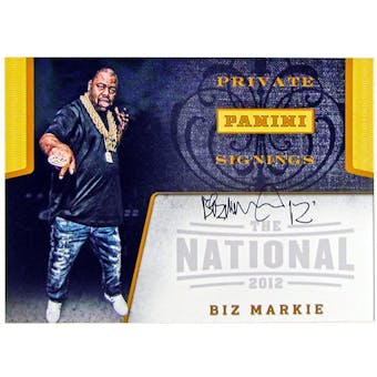 Biz Markie Autographed 5x7 Photo 2012 The National Panini Private Signings
