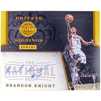 Brandon Knight Autographed 8x10 Photo 2012 The National Panini Private Signings