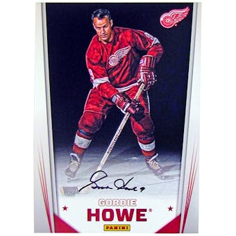 Gordie Howe Autographed 5x7 Photo 2012 The National Panini Private Signings