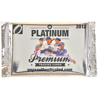 2012 Onyx Platinum Prospects Baseball Hobby Pack