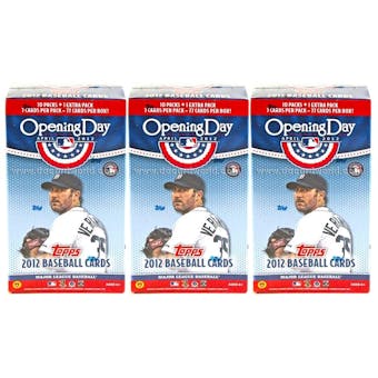 2012 Topps Opening Day Baseball 11-Pack Box (Lot of 3)