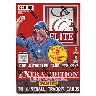 2012 Panini Elite Extra Edition Baseball 6-Pack Box (Two Autographs!)