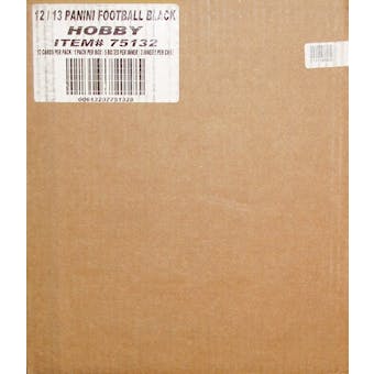 2012 Panini Black Football Hobby 15-Box Case