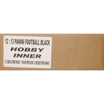 2012 Panini Black Football Hobby 5-Box Case