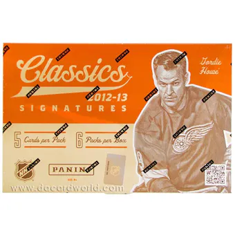 FREE: (L6) 2012/13 Panini Classics Signatures Hockey Hobby Box