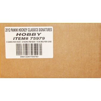 2012/13 Panini Classics Signatures Hockey Hobby 12-Box Case