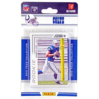 2012 Score Football Team Set  Indianapolis Colts (Andrew Luck RC!)