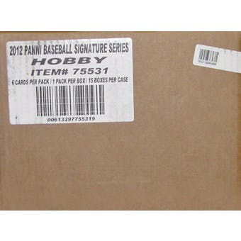 2012 Panini Signature Series Baseball Hobby 15-Box Case