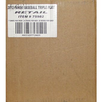 2012 Panini Triple Play Baseball 20-Box Case