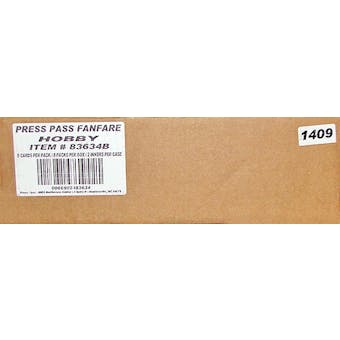 2012 Press Pass Fanfare Racing Hobby 20-Box Case