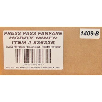2012 Press Pass Fanfare Racing Hobby 10-Box Case