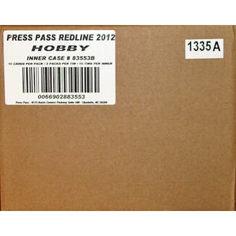 2012 Press Pass Redline Racing Hobby 10-Box Case