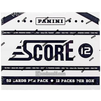 2012 Score Football Rack Pack Box