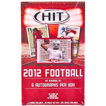 2012 Sage Hit Low Series Football Hobby Box
