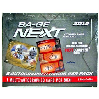 2012 Sage Next Football Hobby Box