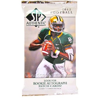 2012 Upper Deck SP Authentic Football Hobby Pack