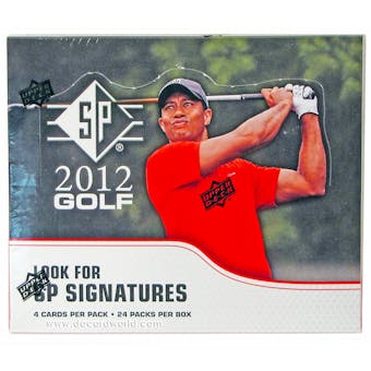 2012 Upper Deck SP Golf Retail 24-Pack Box