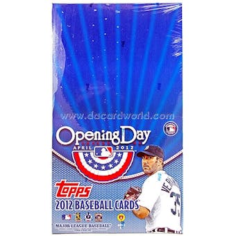 2012 Topps Opening Day Baseball Super Pack Box (24 Packs)