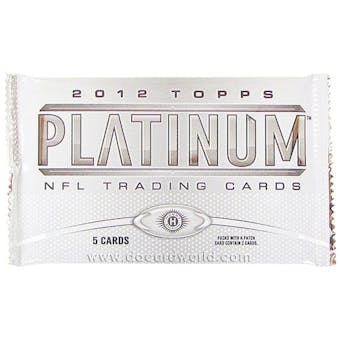 2012 Topps Platinum Football Hobby Pack