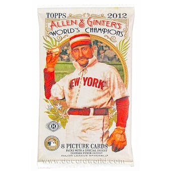 2012 Topps Allen & Ginter Baseball Hobby Pack