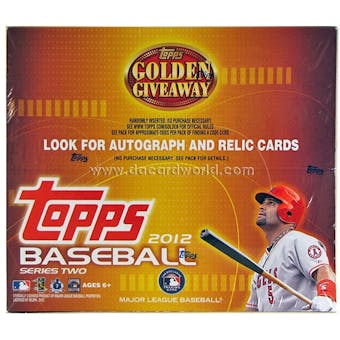 2012 Topps Series 2 Baseball Retail 24-Pack Box