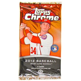 2012 Topps Chrome Baseball Hobby Pack
