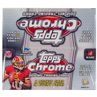 2012 Topps Chrome Football Retail 24-Pack Box - WILSON & LUCK ROOKIES!