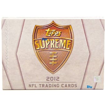 2012 Topps Supreme Football Hobby Box