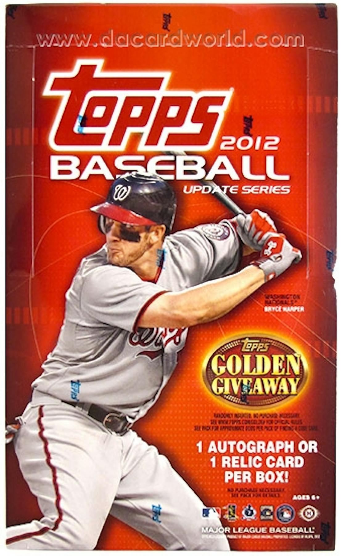 2012 Topps Update Series Baseball Hobby Box