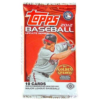 2012 Topps Update Series Baseball Hobby Pack