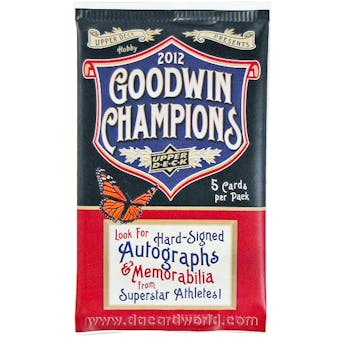 2012 Upper Deck Goodwin Champions Hobby Pack