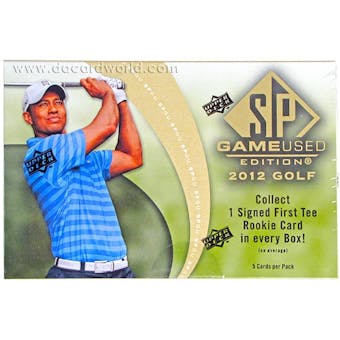 2012 Upper Deck SP Game Used Golf Hobby Pack