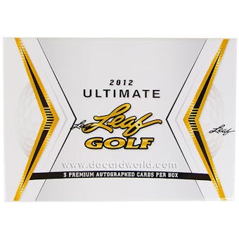 2012 Leaf Ultimate Golf Hobby Box
