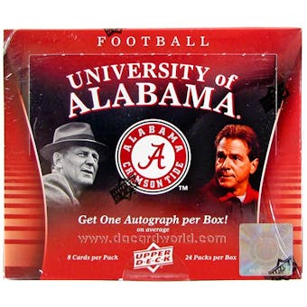 2012 Upper Deck University of Alabama Football Hobby Box