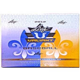 2012 Leaf Valiant Draft Baseball Hobby Box