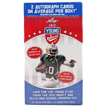 2012 Leaf Draft Young Stars Football 20-Pack Box (2 Autograph Cards Per Box)!