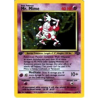 Pokemon Jungle Single 1st Edition Mr. Mime 6/64 - SLIGHT PLAY (SP)