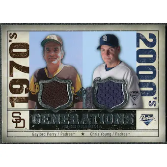 2008 Upper Deck SP Legendary Cuts Generations Dual Memorabilia #PY Gaylord Perry Chris Young