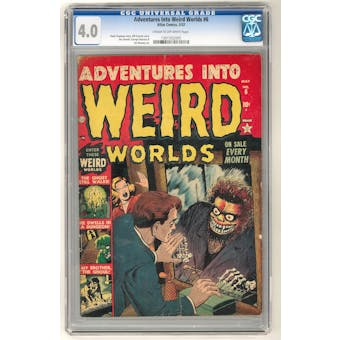 Adventures Into Weird Worlds #6 CGC 4.0 (C-OW) *1301352005*
