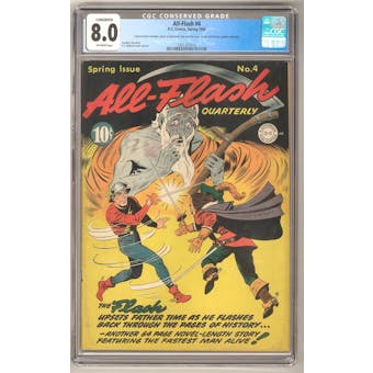 All-Flash #4 CGC 8.0 (OW) *1301357010* Conserved