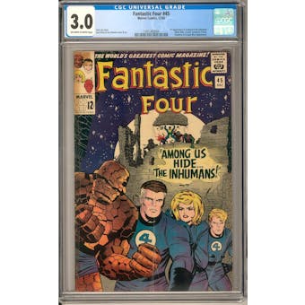 Fantastic Four #45 CGC 3.0 (OW-W) *1301362004*