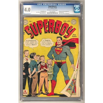 Superboy #1 CGC 4.0 (OW-W) *1301365001*