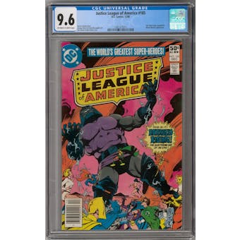 Justice League of America #185 CGC 9.6 (OW-W) *1301377011*