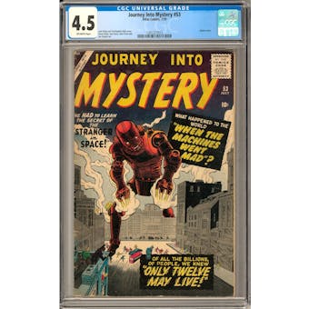 Journey Into Mystery #53 CGC 4.5 (OW) *1301377013*