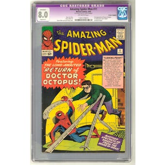 Amazing Spider-Man #11 CGC 8.0 Apparent Restoration (OW-W) *1301379015*