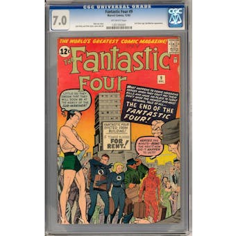 Fantastic Four #9 CGC 7.0 (OW) *1301393001*